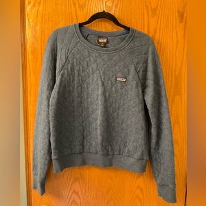 Patagonia Organic Cotton Diamond Quilted Pullover Women’s Sweatshirt. Size M